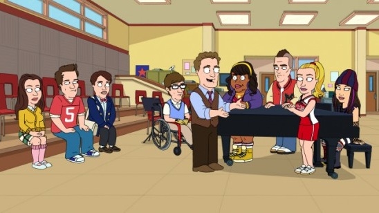 Photo Coverage: First Look at GLEE on 'The Cleveland Show'  Image