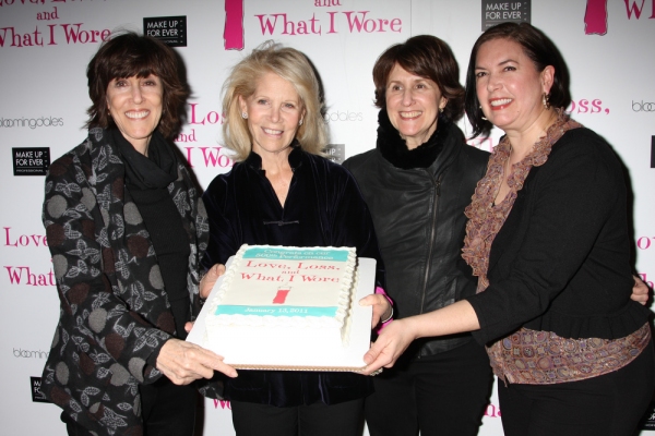 Nora Ephron, Daryl Roth, Delia Ephron, and Karen Carpenter at 