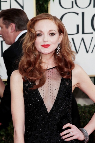 Jayma Mays pictured at the 68th Annual Golden Globe Awards held at The Beverly Hilton Photo