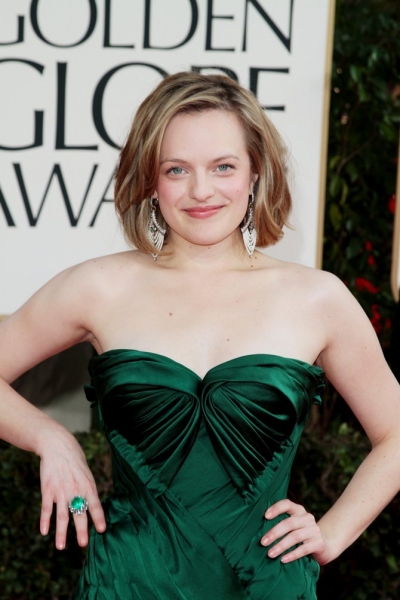 Elisabeth Moss pictured at the 68th Annual Golden Globe Awards held at The Beverly Hi Photo