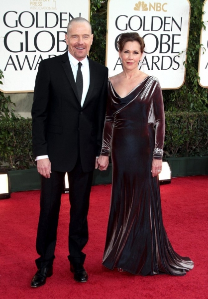 Bryan Cranston; Robin Dearden pictured at the 68th Annual Golden Globe Awards held at Photo
