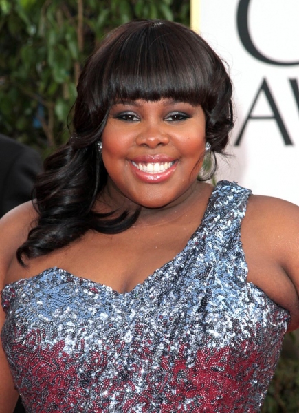  Amber Riley pictured at the 68th Annual Golden Globe Awards held at The Beverly Hilt Photo