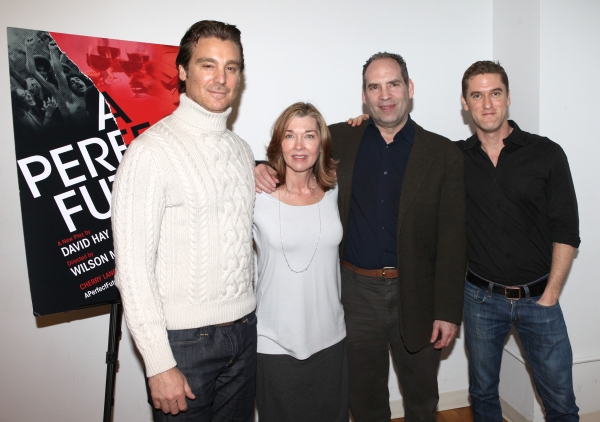 Michael T. Weiss, Donna Bullock, Daniel Oreskes, Scott Drummond attends the Off-Broad Photo