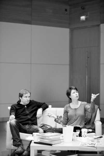 Photo Flash: Tierney et al. Rehearse GOD OF CARNAGE at Ireland's Gate Theatre Image