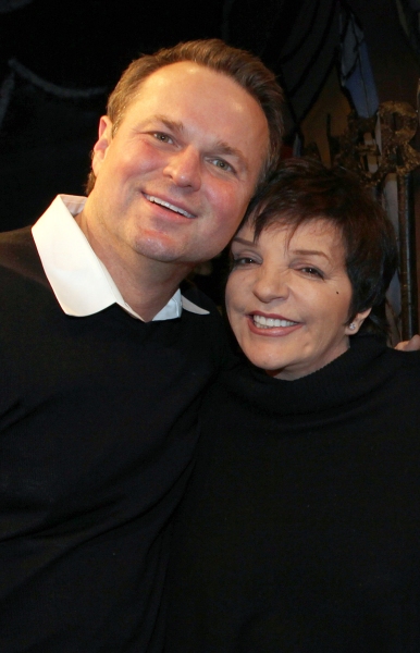 Liza Minnelli, Sam Harris visit Charles Busch  & the cast of 'The Divine Sister' at t Photo