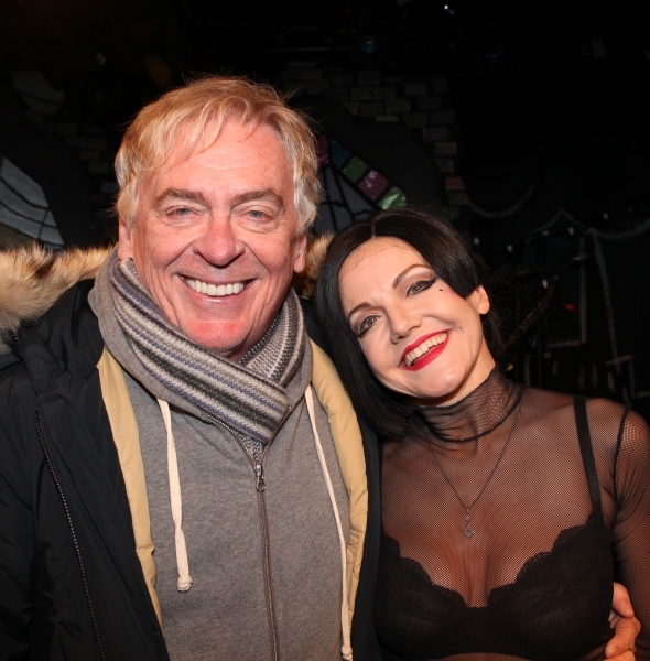 Daniel Davis visits Alison Fraser & the cast of 'The Divine Sister' Backstage at the  Photo