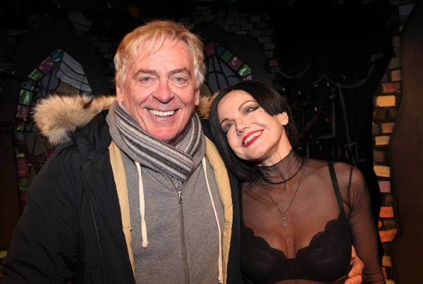 Daniel Davis visits Alison Fraser & the cast of 'The Divine Sister' Backstage at the  Photo