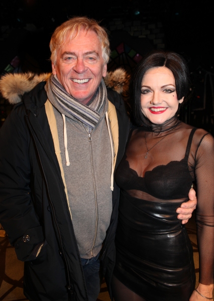 Daniel Davis visits Alison Fraser & the cast of 'The Divine Sister' Backstage at the  Photo