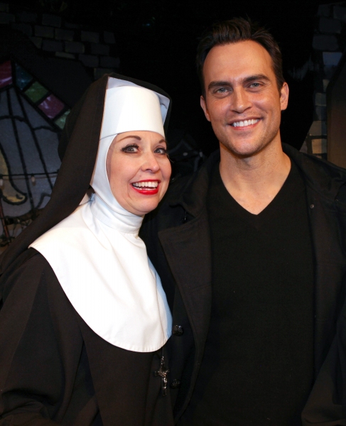 Cheyenne Jackson visits Julie Halston & the cast of 'The Divine Sister' Backstage at  Photo