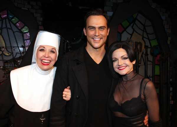 Cheyenne Jackson visits Julie Halson, Alison Fraser & the cast of 'The Divine Sister' Photo