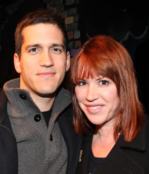 Molly Ringwald & Panio Gianopoulos visits the cast of 'The Divine Sister' Backstage a Photo