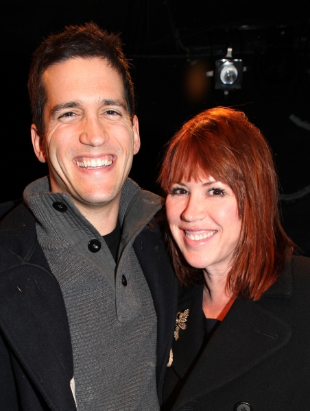 Molly Ringwald with husband Panio Gianopoulos visit Charles Busch & the cast of 'The  Photo