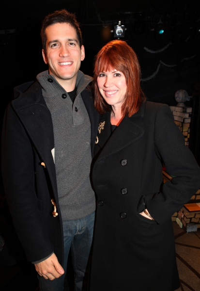 Molly Ringwald with husband Panio Gianopoulos visit Charles Busch & the cast of 'The  Photo