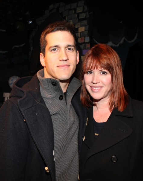 Molly Ringwald & Panio Gianopoulos visits the cast of 'The Divine Sister' Backstage a Photo