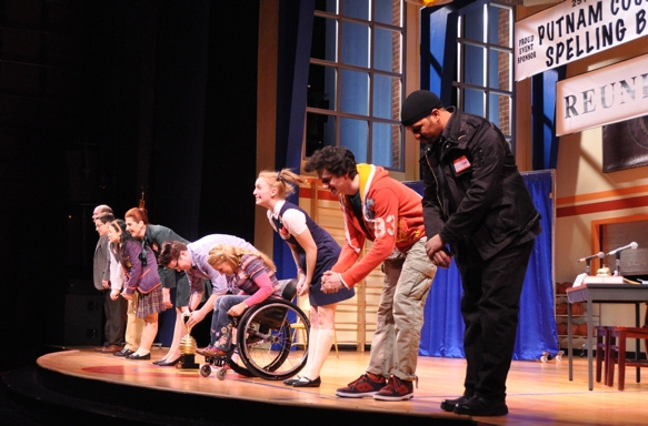 The Cast of The 25th Annual Putnam County Spelling Bee-Ephie Aardema, Will Blum, Lyle Photo