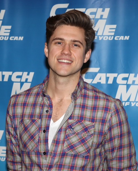 Aaron Tveit attending Meet & Greet for the New Broadway Musical 'Catch Me If You Can' Photo