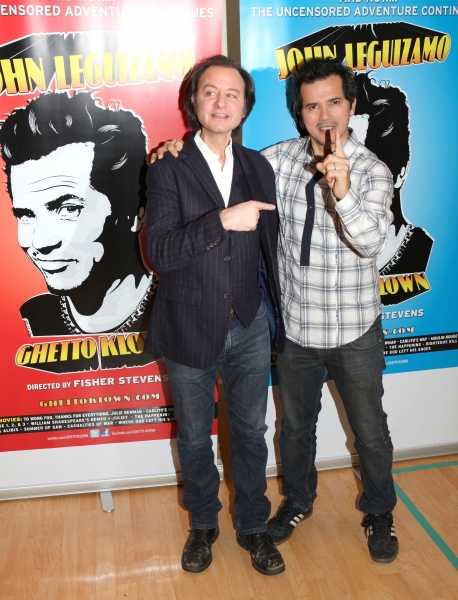 John Leguizamo and Director Fisher Stevens attend Broadway's 'Ghetto Klown' Meet & Gr Photo