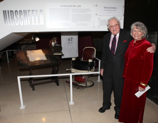 Lewis B. Cullman and wife Louise Hirschfeld Cullman attends the reception and unveili Photo