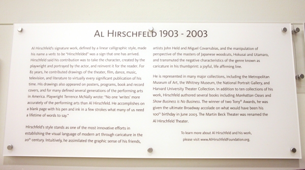 Photo Coverage: NYPL Unveils Al Hirschfeld Installation Image
