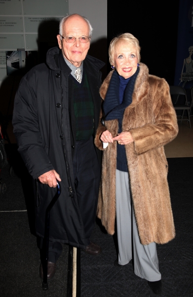 Dick Moore & Jane Powell attends the reception and unveiling for the Al Hirschfeld pe Photo