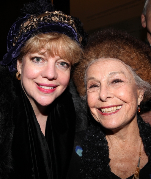 KT Sullivan & Marge Champion attends the reception and unveiling for the Al Hirschfel Photo