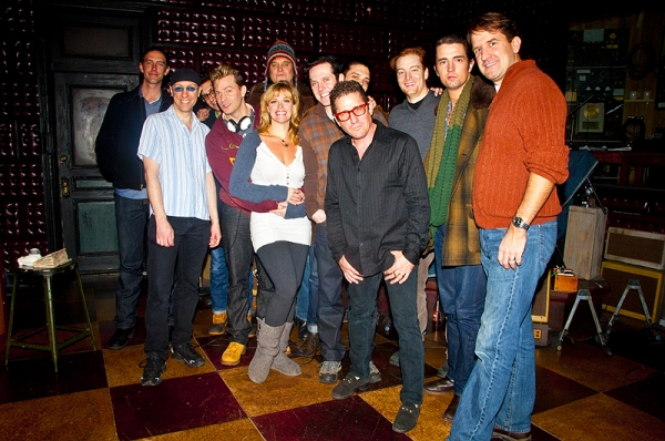 Lee Rocker & the cast of Million Dollar Quartet Photo