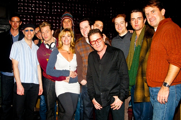 Lee Rocker & the cast of Million Dollar Quartet Photo