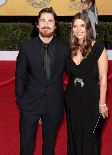   Christian Bale; Sibi Blazic pictured at the 17th Annual Screen Actors Guild Awards  Photo