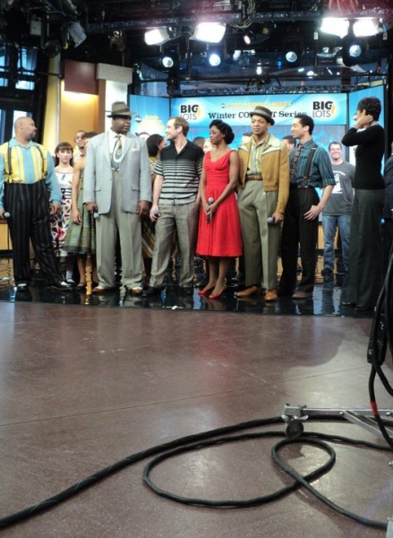  Chad Kimball and Montego Glover and the cast of Memphis Photo