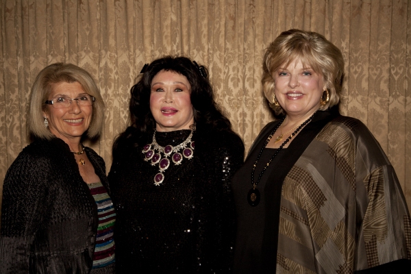 Club 100 Co-Presidents Sheila Poncher and Stephanie Fisher-White with Barbara Van Ord Photo