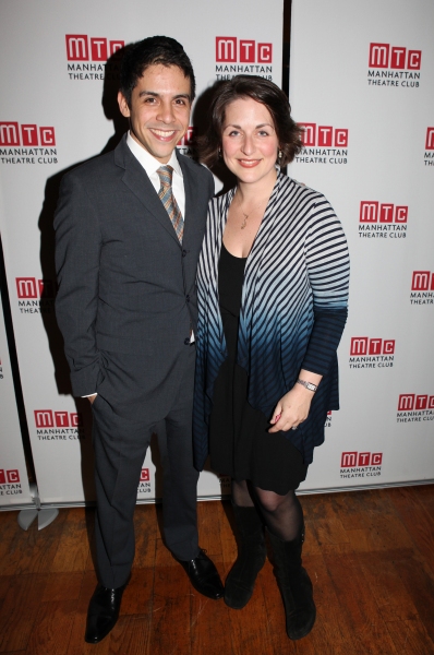 Playwright Matthew Lopez & Producer Mandy Greenfield attending the Manhattan Theatre  Photo