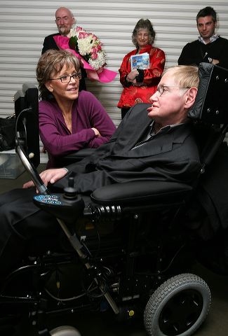 Jane Fonda and Stephen Hawking Photo