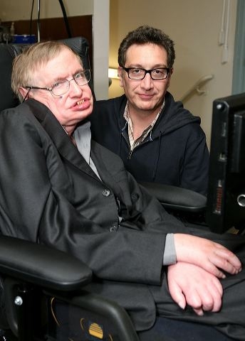 Stephen Hawking and Moises Kaufman Photo