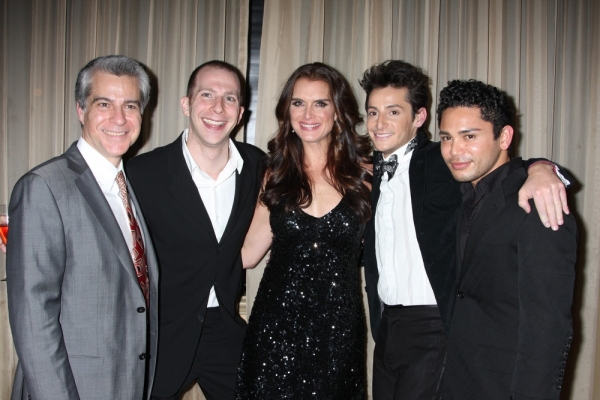 Mark Waldrop, Charlie Alterman, Brooke Shields, Frankie Grande and Isaac Calpito Photo