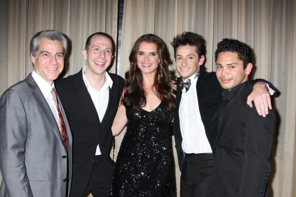 Mark Waldrop, Charlie Alterman, Brooke Shields, Frankie Grande and Isaac Calpito Photo