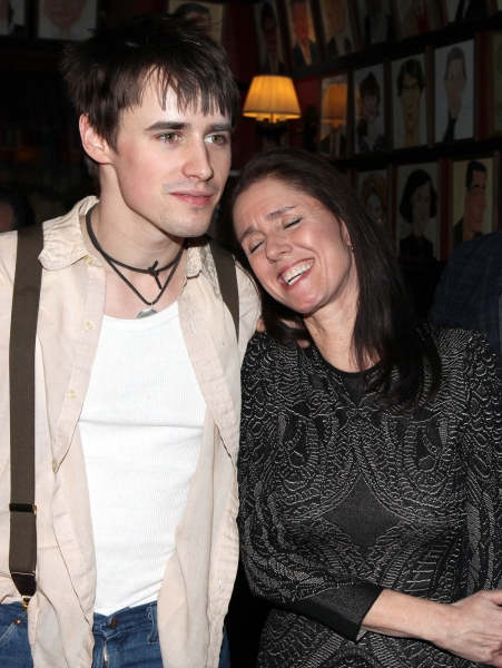 Reeve Carney, Julie Taymor attending the 'Spider-Man Turn Off The Dark' Benefit for T Photo