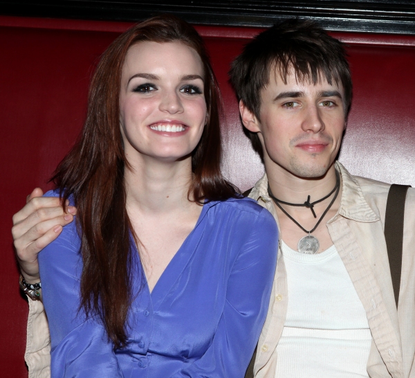 Jennifer Damiano & Reeve Carney attending the 'Spider-Man Turn Off The Dark' Benefit  Photo