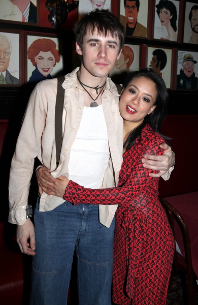 Reeve Carney & T.V. Carpio attending the 'Spider-Man Turn Off The Dark' Benefit for T Photo