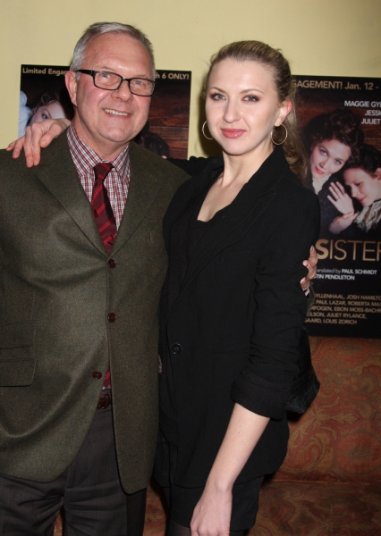 Walter Bobbie and Nina Arianda at opening night of Classic Stage Company's production Photo