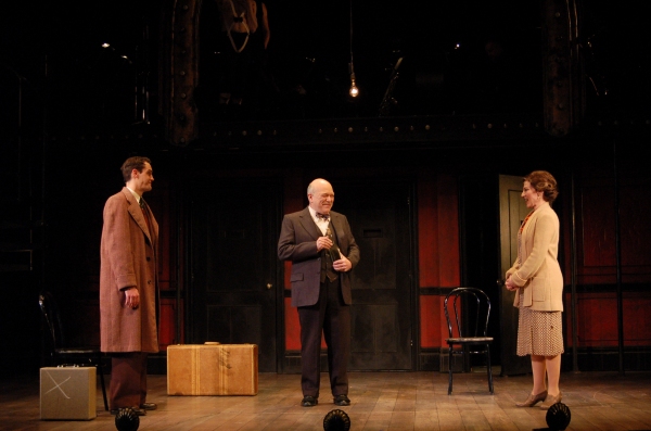 Adam Greer(Clifford Bradshaw), Scott Robertson (Herr Schultz) and Lori Wilner (Fraule Photo