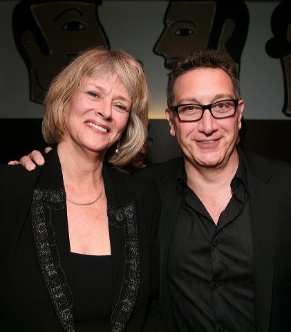 Susan Kellermann (L) and Playwright/Director Moises Kaufman  Photo