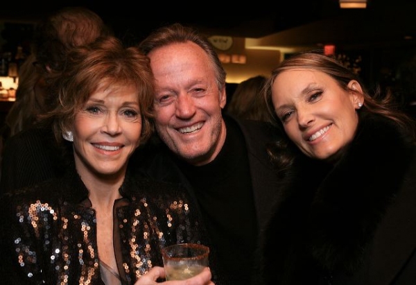 Jane Fonda, brother actor Peter Fonda and Parky DeVogelaere  Photo