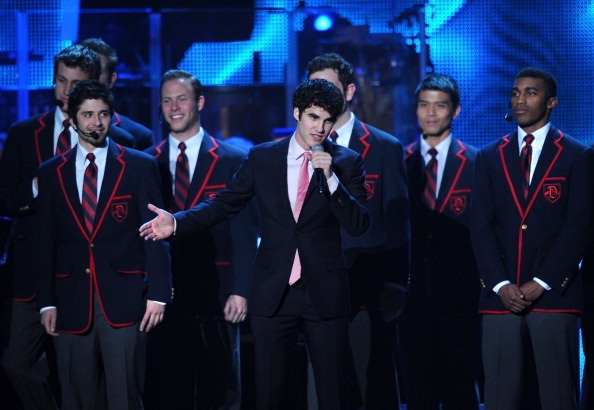 Darren Criss and the Warblers from GLEE Photo