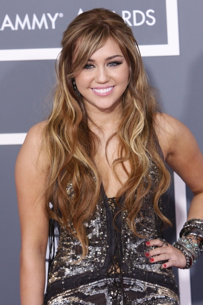Miley Cyrus pictured at The 53rd Annual GRAMMY Awards held at Staples Center in Los A Photo