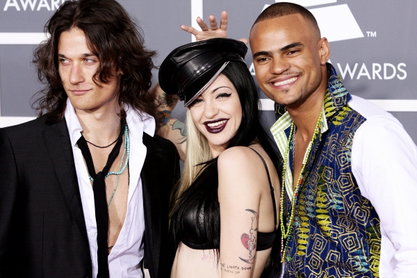  Zander Bleck, Porcelain Black and Mohombi pictured at The 53rd Annual GRAMMY Awards  Photo