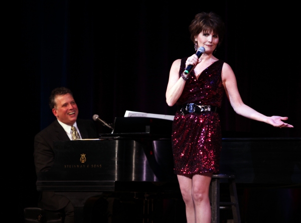 Billy Stritch & Lucie Arnaz performing at The Best of Jim Caruso's Cast Party, a Bene Photo