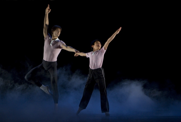 Samuel Pergande (Older Billy) with J.P. Viernes as Billy 
 Photo