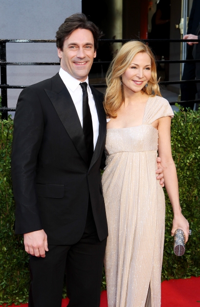 Jon Hamm and Jennifer Westfeldt pictured at The The Vanity Fair Oscar Party at Sunset Photo