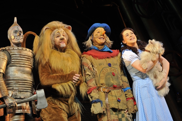 Tin Man (Edward Baker-Duly), Lion (David Ganly), Scarecrow (Paul Keating), Dorothy (D Photo