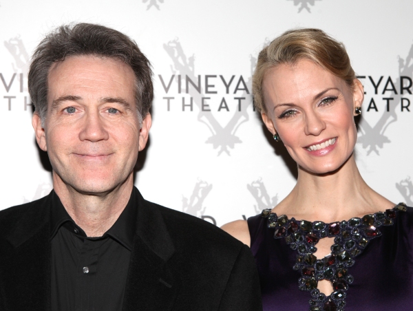 Boyd Gaines & Leigh Zimmerman arriving for STRO! The Vineyard Theatre Annual Spring G Photo